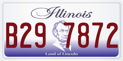 IL license plate B297872