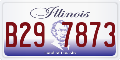 IL license plate B297873
