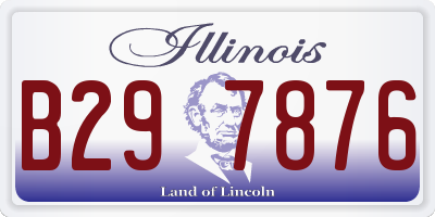 IL license plate B297876