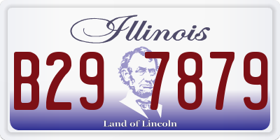 IL license plate B297879