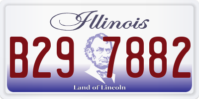 IL license plate B297882