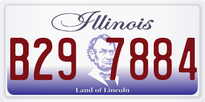 IL license plate B297884