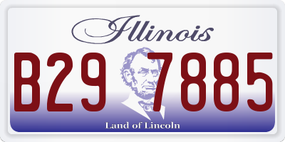 IL license plate B297885