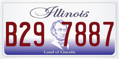 IL license plate B297887