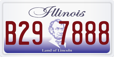 IL license plate B297888