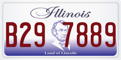 IL license plate B297889