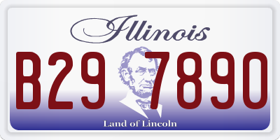 IL license plate B297890