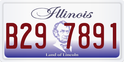 IL license plate B297891