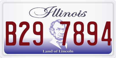 IL license plate B297894