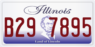 IL license plate B297895