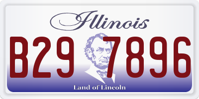 IL license plate B297896