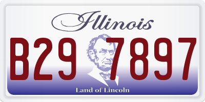 IL license plate B297897