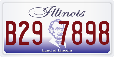 IL license plate B297898