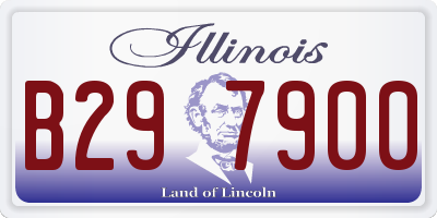 IL license plate B297900