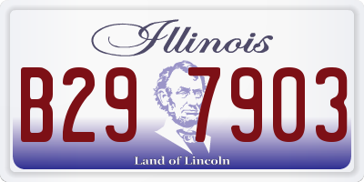 IL license plate B297903