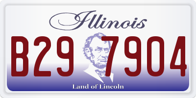 IL license plate B297904