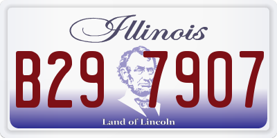 IL license plate B297907