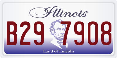 IL license plate B297908