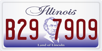 IL license plate B297909