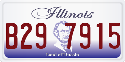 IL license plate B297915