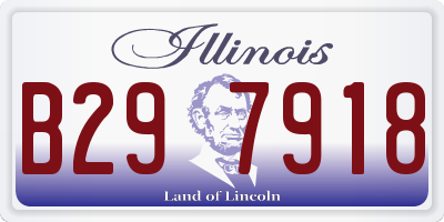 IL license plate B297918