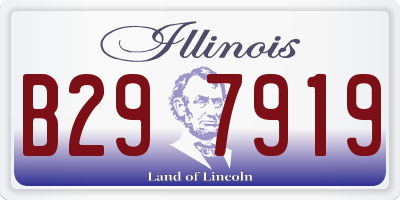 IL license plate B297919