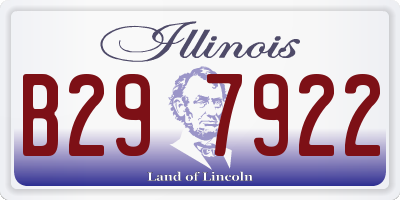 IL license plate B297922