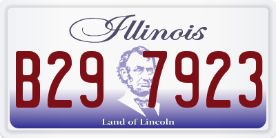 IL license plate B297923