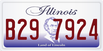 IL license plate B297924