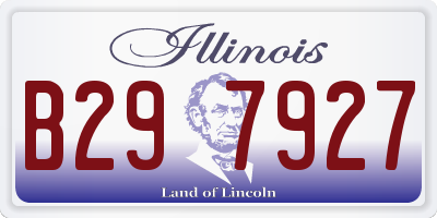 IL license plate B297927