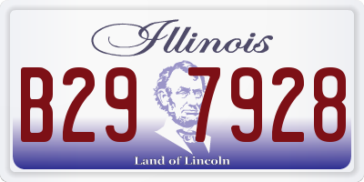 IL license plate B297928