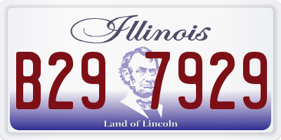 IL license plate B297929