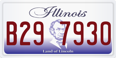 IL license plate B297930