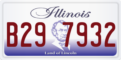 IL license plate B297932