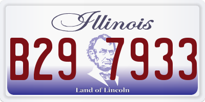 IL license plate B297933