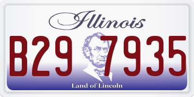 IL license plate B297935