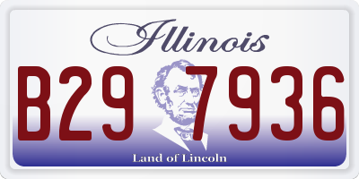 IL license plate B297936