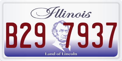 IL license plate B297937