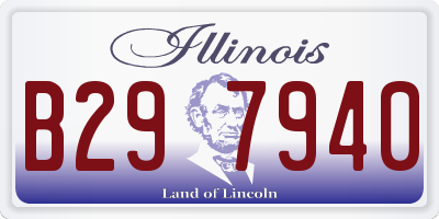 IL license plate B297940