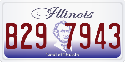 IL license plate B297943