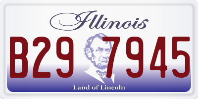 IL license plate B297945