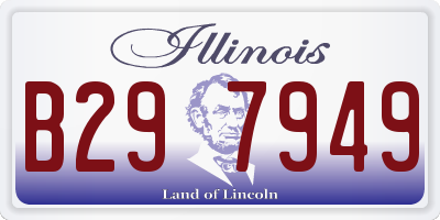 IL license plate B297949