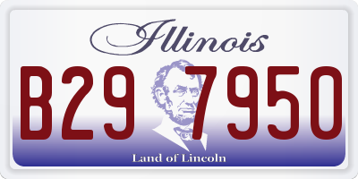 IL license plate B297950