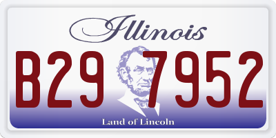 IL license plate B297952