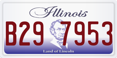 IL license plate B297953