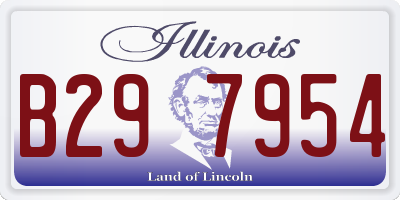 IL license plate B297954