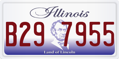 IL license plate B297955