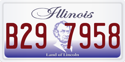 IL license plate B297958