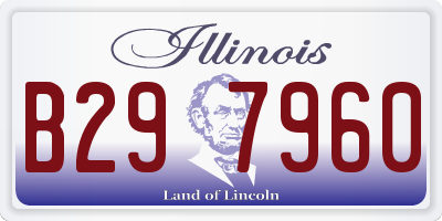 IL license plate B297960