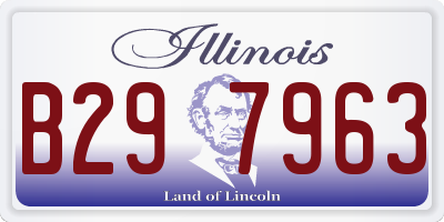 IL license plate B297963